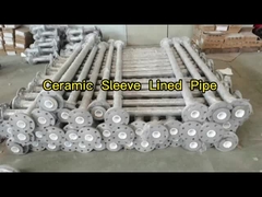 SUS304 لوله های سرامیکی با پوشش آرنج لوله های سرامیکی با پوشش فولادی مقاومت در برابر خوردگی لوله های سرامیکی با پوشش آستین