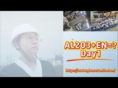 خط لوله آستین سرامیکی آلومینا با قطر بزرگ