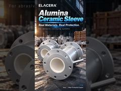لوله با آستین سرامیکی فولادی ضد زنگ برای انتقال پودر باتری لیتیومی